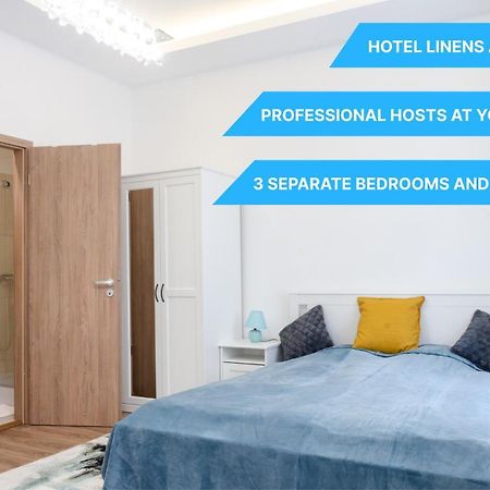 3 En Suit Bedroom Flat In The Main Centre For 6Ppl, 3Bdr,3Bthr,Ac 부다페스트 외부 사진